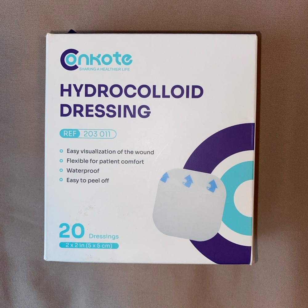 Onkote Hydrocolloid Dressing - White 2x2in pack of 20 Brand New!